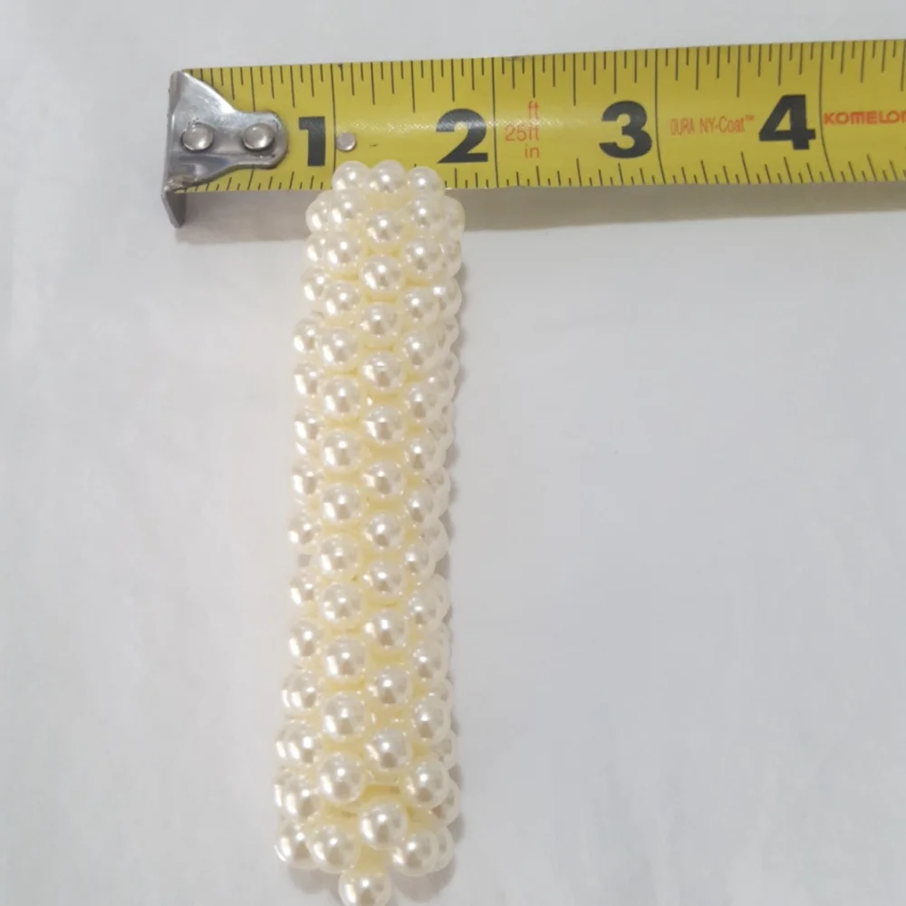 Faux Elastic stacked pearl bracelet NEW